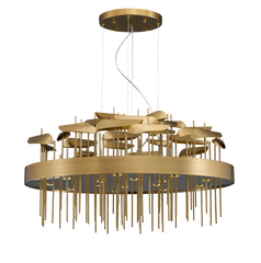 GOLDILOCKS AND THE MANY STRIPS CHANDELIER