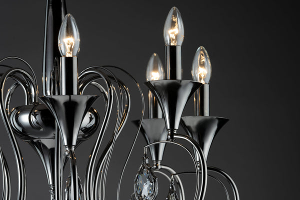 THE CHALICE- B 8LIGHT CHANDELIER