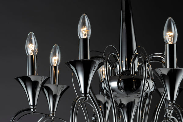 THE CHALICE- B 8LIGHT CHANDELIER