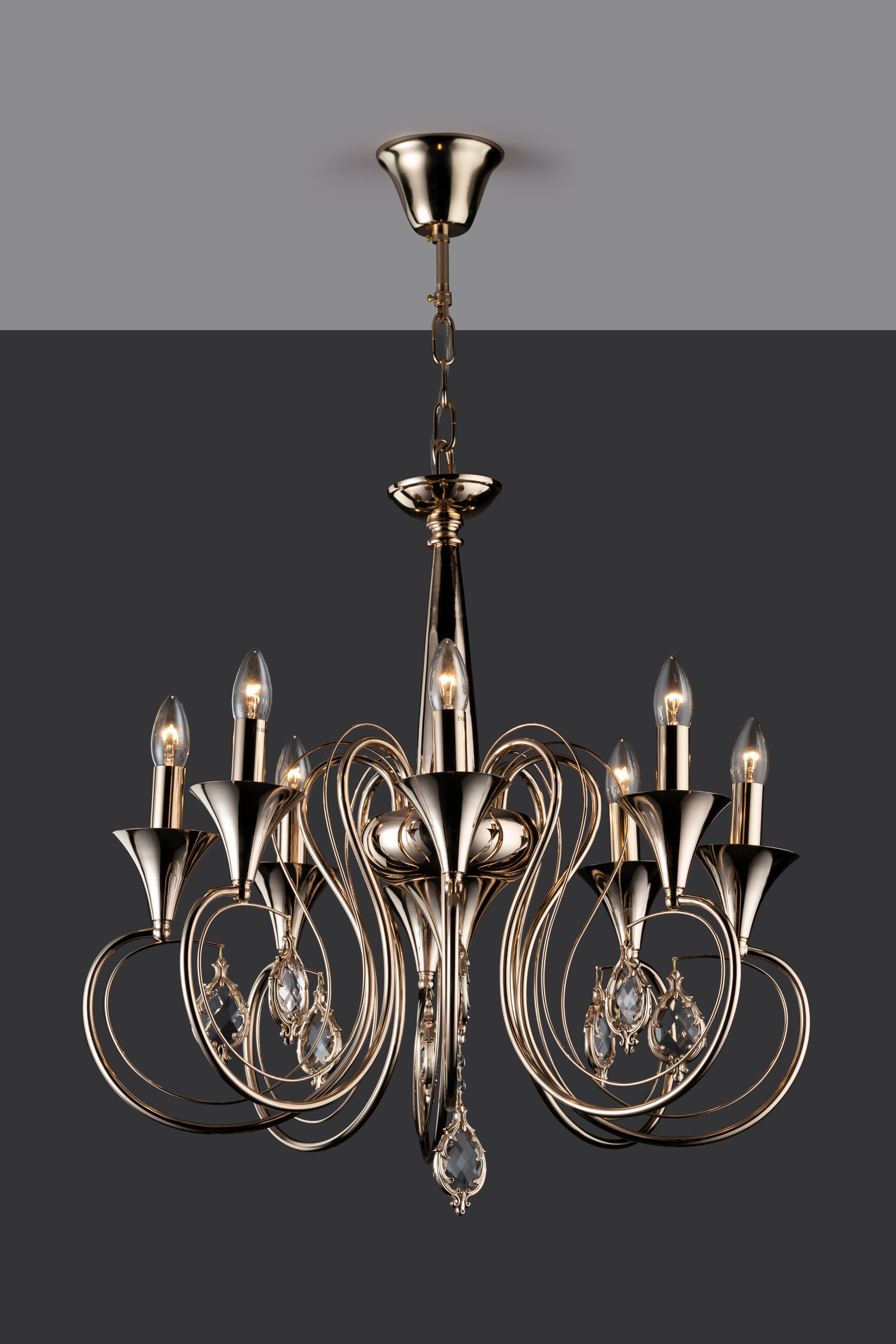 THE CHALICE- A 8LIGHT CHANDELIER