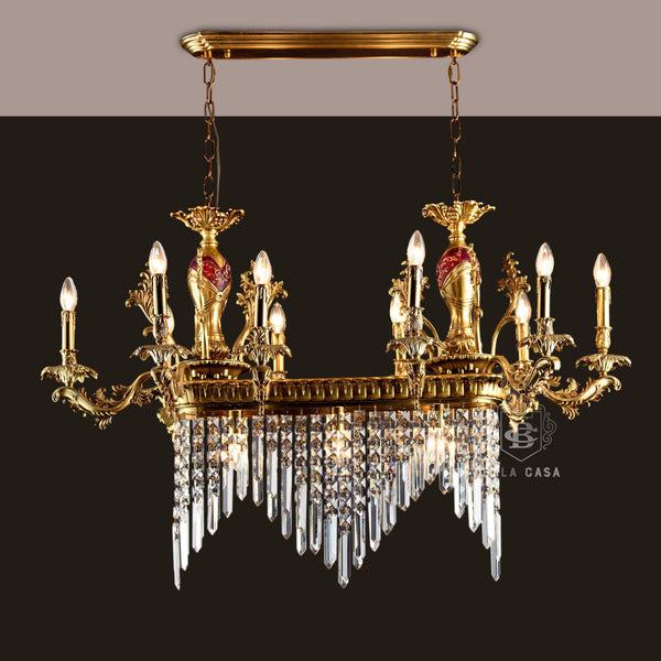 WIZARD OF AGLOW-C CLASSICAL CRYSTAL DINNING CHANDELIER