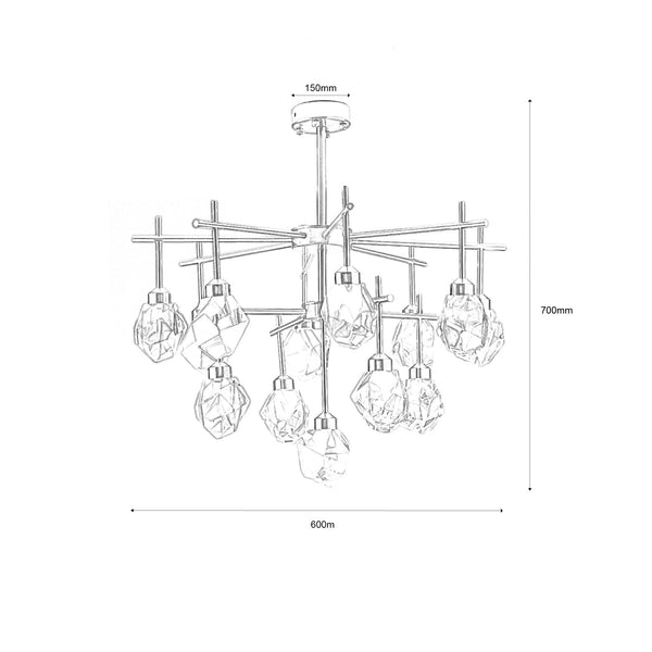 LIMPID JEWELS -C  CHANDELIER