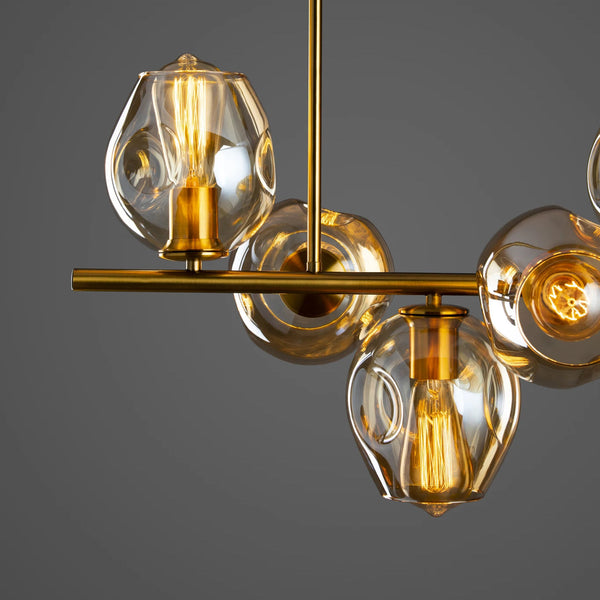 THE AMBER THUNDERBOLT-B CHANDELIER