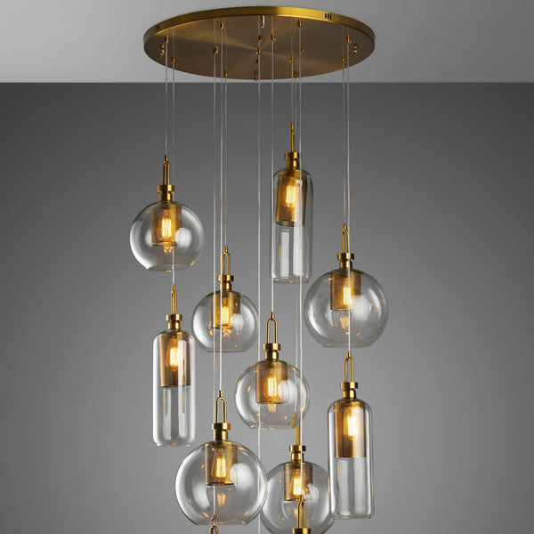 THE ASSYMETRICAL ILLUSION CHANDELIER