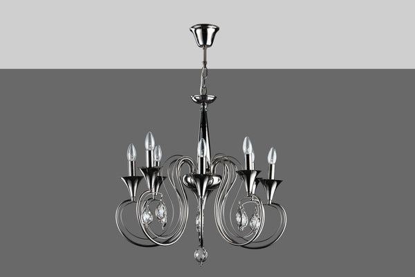 THE CHALICE- B 8LIGHT CHANDELIER