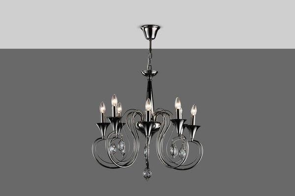 THE CHALICE- B 8LIGHT CHANDELIER