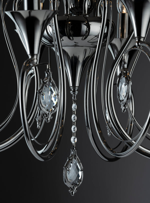 THE CHALICE- B 8LIGHT CHANDELIER