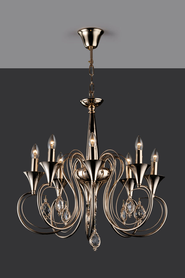 THE CHALICE- A 8LIGHT CHANDELIER