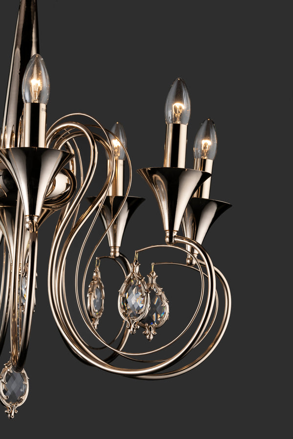 THE CHALICE- A 8LIGHT CHANDELIER