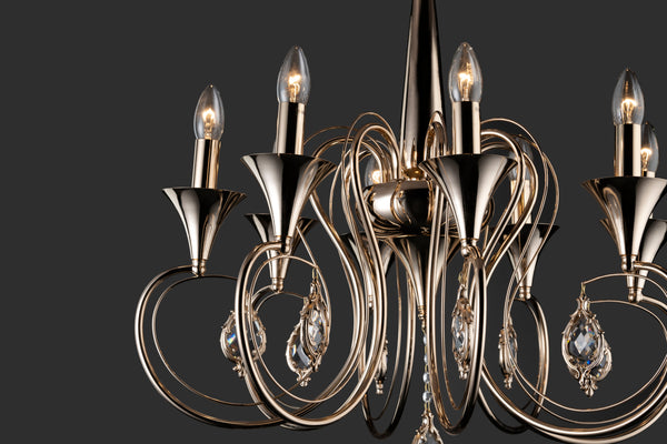 THE CHALICE- A 8LIGHT CHANDELIER