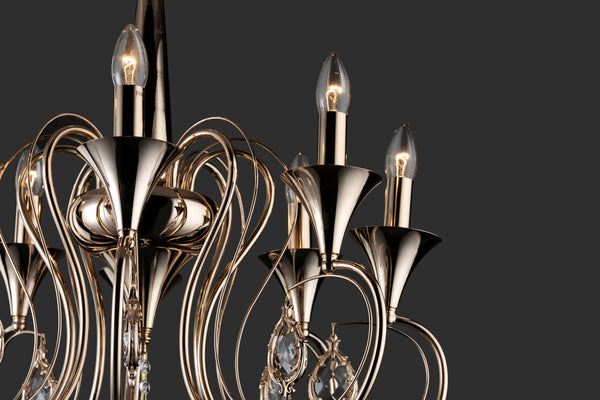 THE CHALICE- A 8LIGHT CHANDELIER