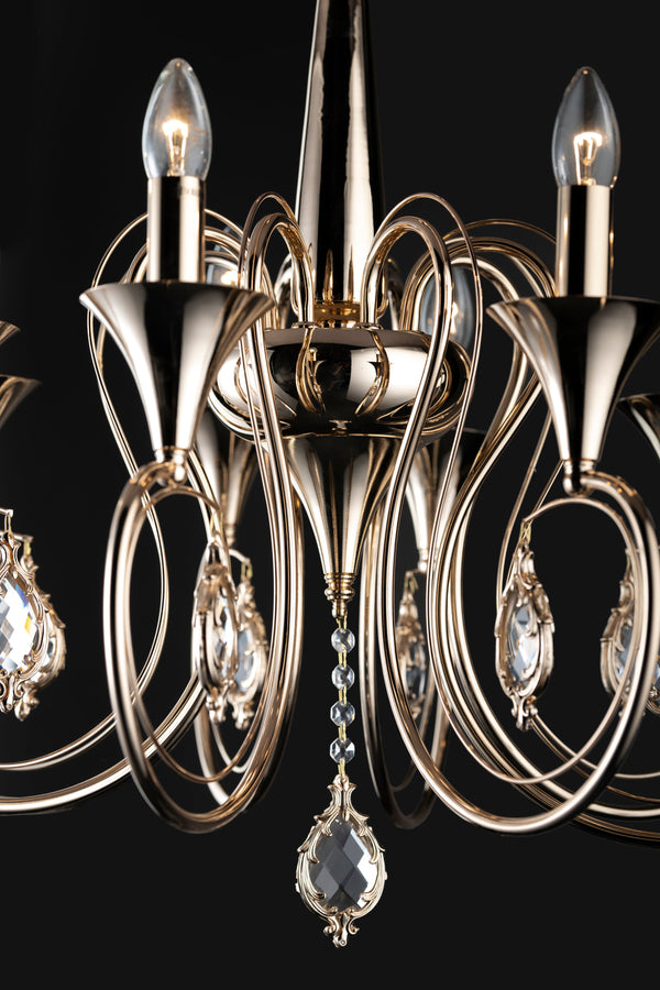 THE CHALICE- A 8LIGHT CHANDELIER