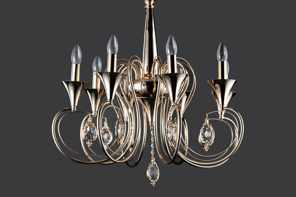 THE CHALICE- A 8LIGHT CHANDELIER