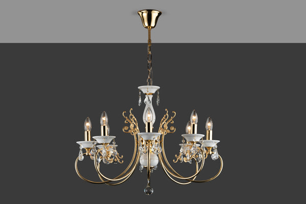 THE BYZANTINE 8LIGHT CHANDELIER