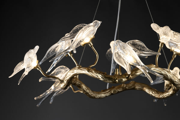 AVIAN OPULENCE CHANDELIER -A