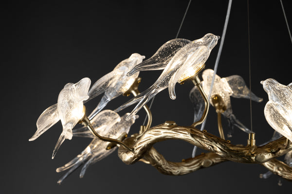 AVIAN OPULENCE CHANDELIER -A