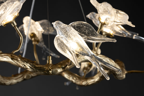 AVIAN OPULENCE CHANDELIER -A