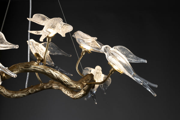 AVIAN OPULENCE CHANDELIER -A