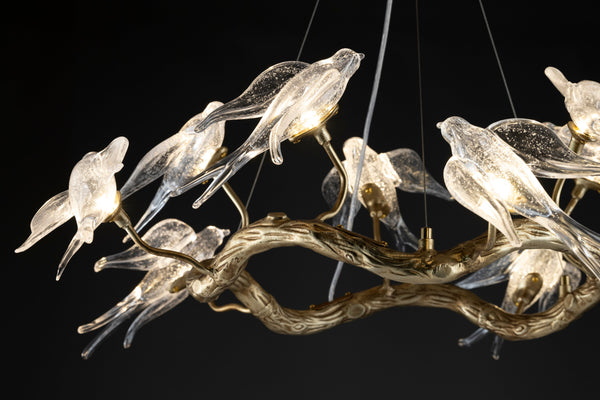 AVIAN OPULENCE CHANDELIER -A