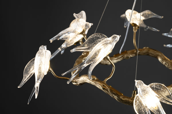 AVIAN OPULENCE CHANDELIER -A