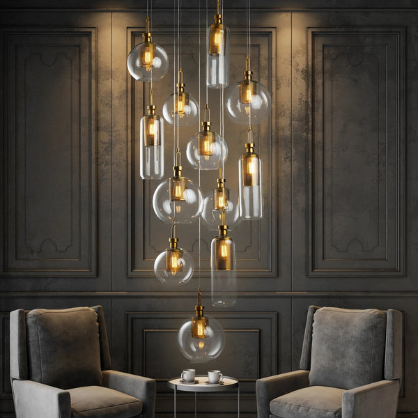 THE ASSYMETRICAL ILLUSION CHANDELIER