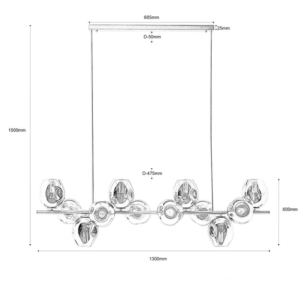 THE SMOKY THUNDERBOLT PENDANT LIGHT