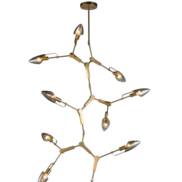 THE CELESTIAL BLINK  DOUBLE HEIGHT CHANDELIER