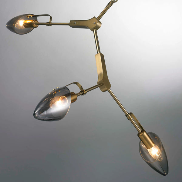 THE CELESTIAL BLINK  DOUBLE HEIGHT CHANDELIER