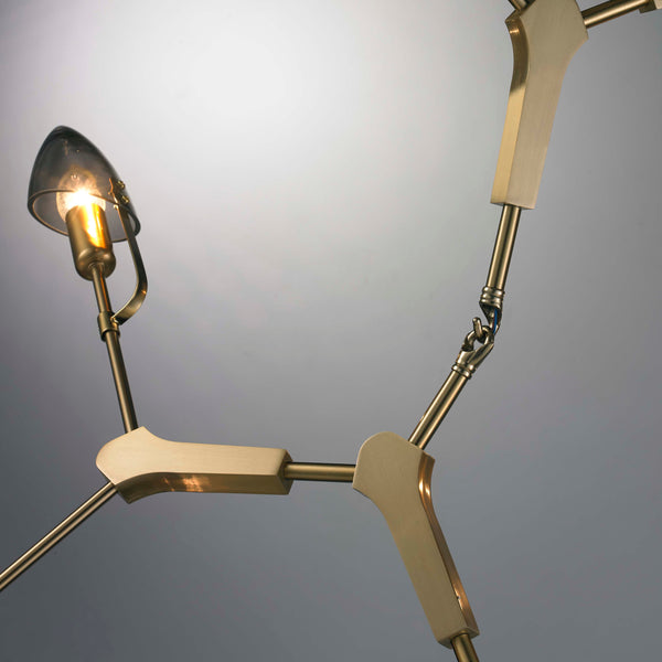 THE CELESTIAL BLINK  DOUBLE HEIGHT CHANDELIER