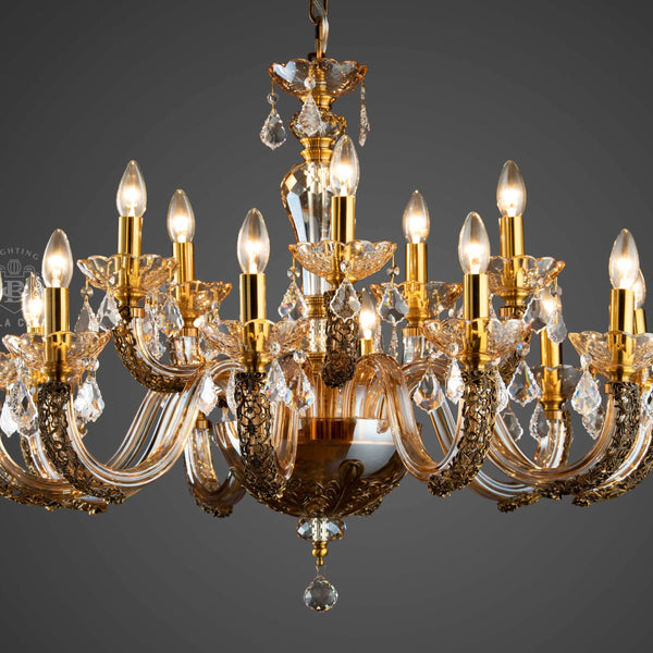 FLAMES OF FINESSE-C 15LIGHT CHANDELIER