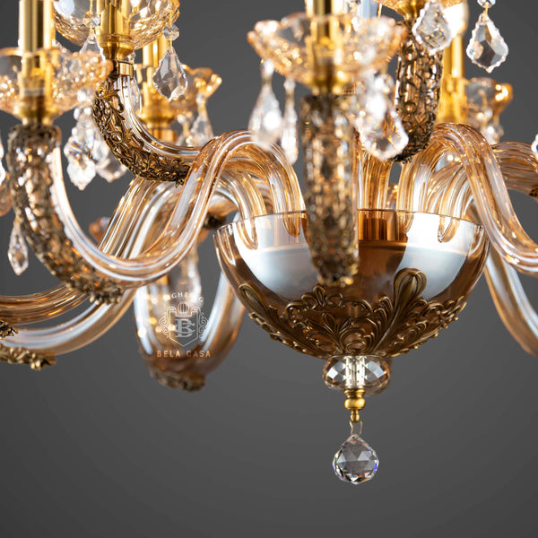 FLAMES OF FINESSE-C 15LIGHT CHANDELIER