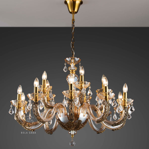 FLAMES OF FINESSE-C 15LIGHT CHANDELIER