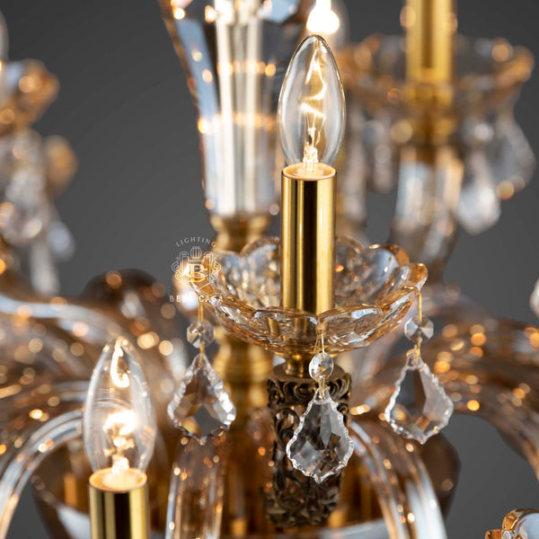 FLAMES OF FINESSE-C 15LIGHT CHANDELIER