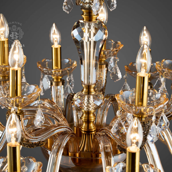 FLAMES OF FINESSE-C 15LIGHT CHANDELIER