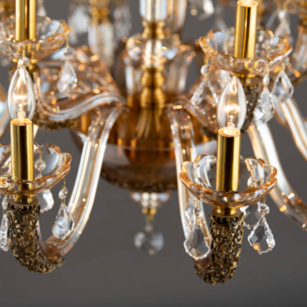 FLAMES OF FINESSE-C 15LIGHT CHANDELIER