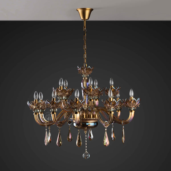 THE TRANQUIL TRINKETS-B 15LIGHT CHANDELIER