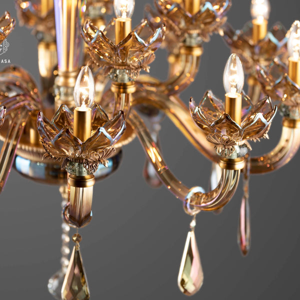 THE TRANQUIL TRINKETS-B 15LIGHT CHANDELIER