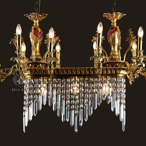 WIZARD OF AGLOW-C CLASSICAL CRYSTAL DINNING CHANDELIER