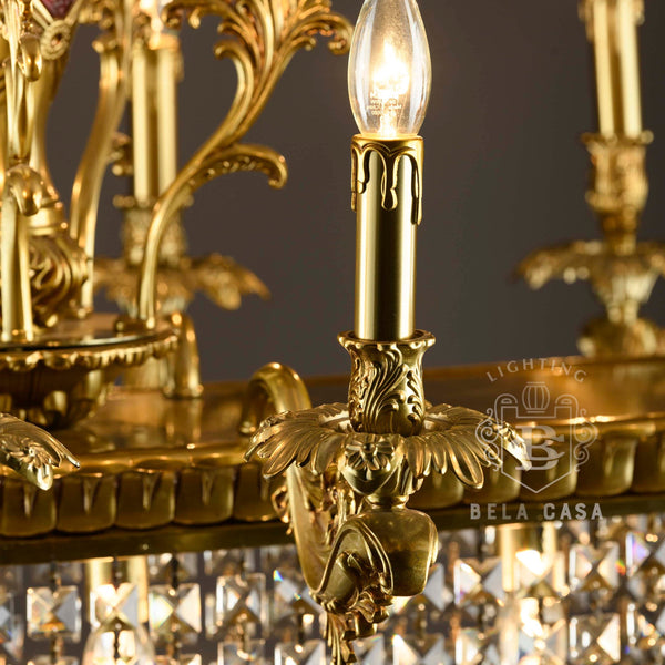 WIZARD OF AGLOW-C CLASSICAL CRYSTAL DINNING CHANDELIER