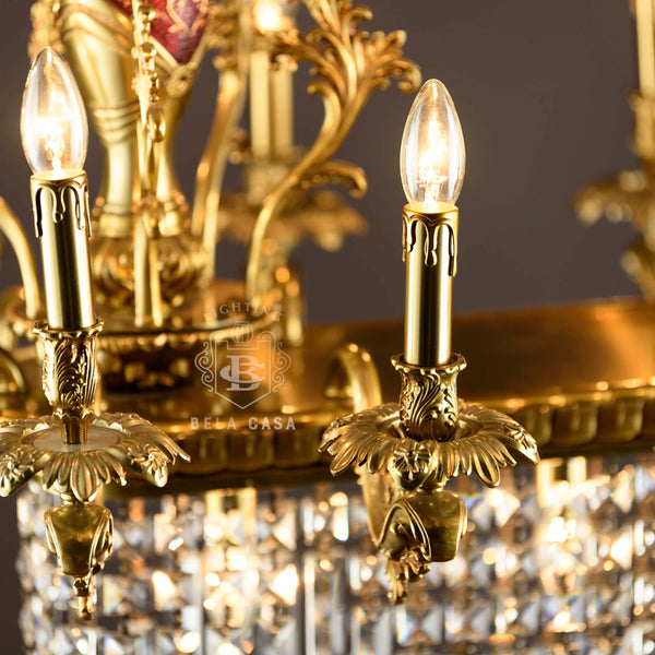 WIZARD OF AGLOW-C CLASSICAL CRYSTAL DINNING CHANDELIER