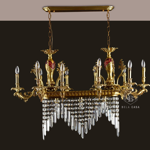 WIZARD OF AGLOW-C CLASSICAL CRYSTAL DINNING CHANDELIER