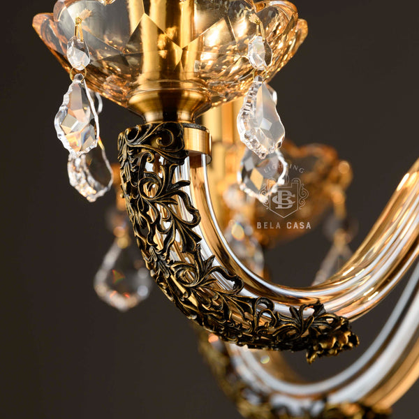 FLAMES OF FINESSE-A 6LIGHT CHANDELIER