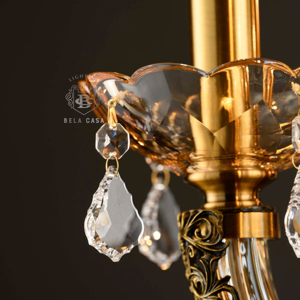 FLAMES OF FINESSE-A 6LIGHT CHANDELIER