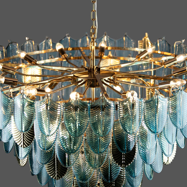 THE TERRIFIC TURQUOISE-B CHANDELIER