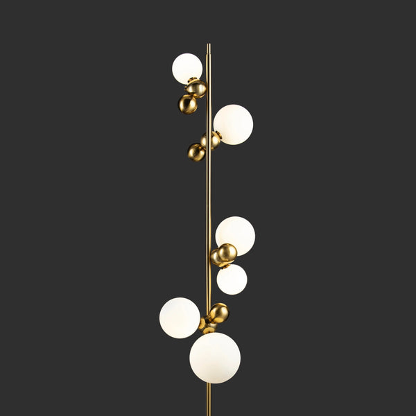 THE BOISTEROUS BEADS-C PEDESTAL FLOOR LAMP