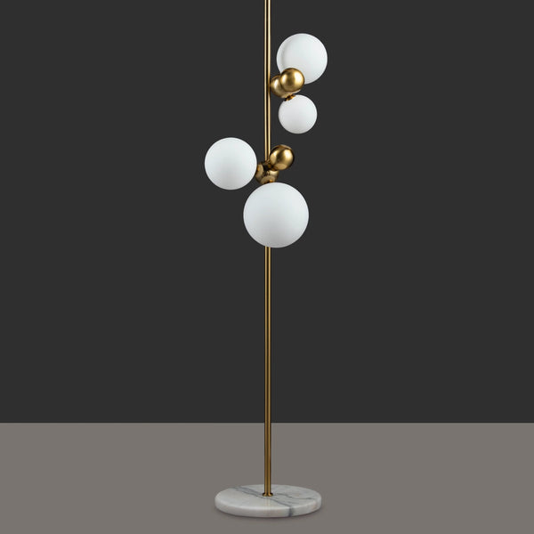 THE BOISTEROUS BEADS-C PEDESTAL FLOOR LAMP