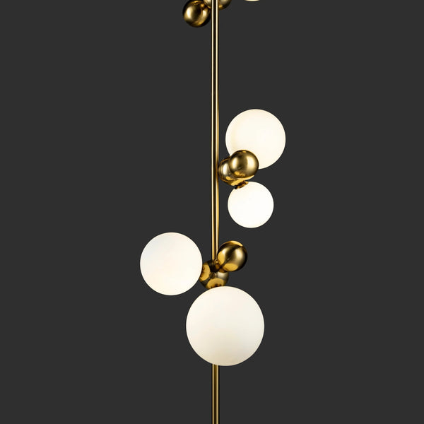 THE BOISTEROUS BEADS-C PEDESTAL FLOOR LAMP