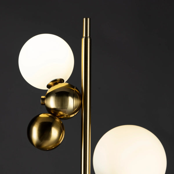 THE BOISTEROUS BEADS-C PEDESTAL FLOOR LAMP