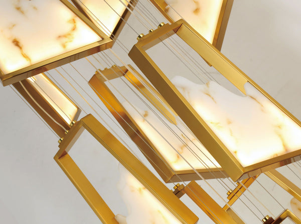 THE GOLDEN TWIST CHANDELIER