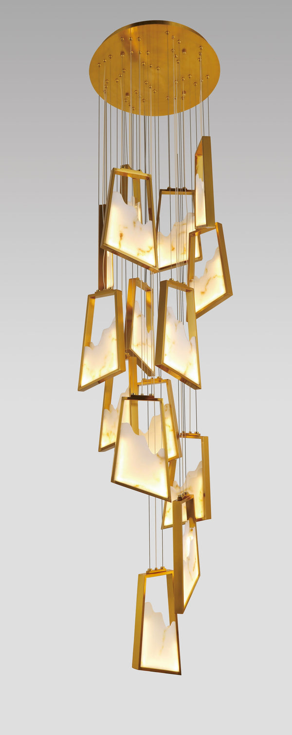 THE GOLDEN TWIST CHANDELIER